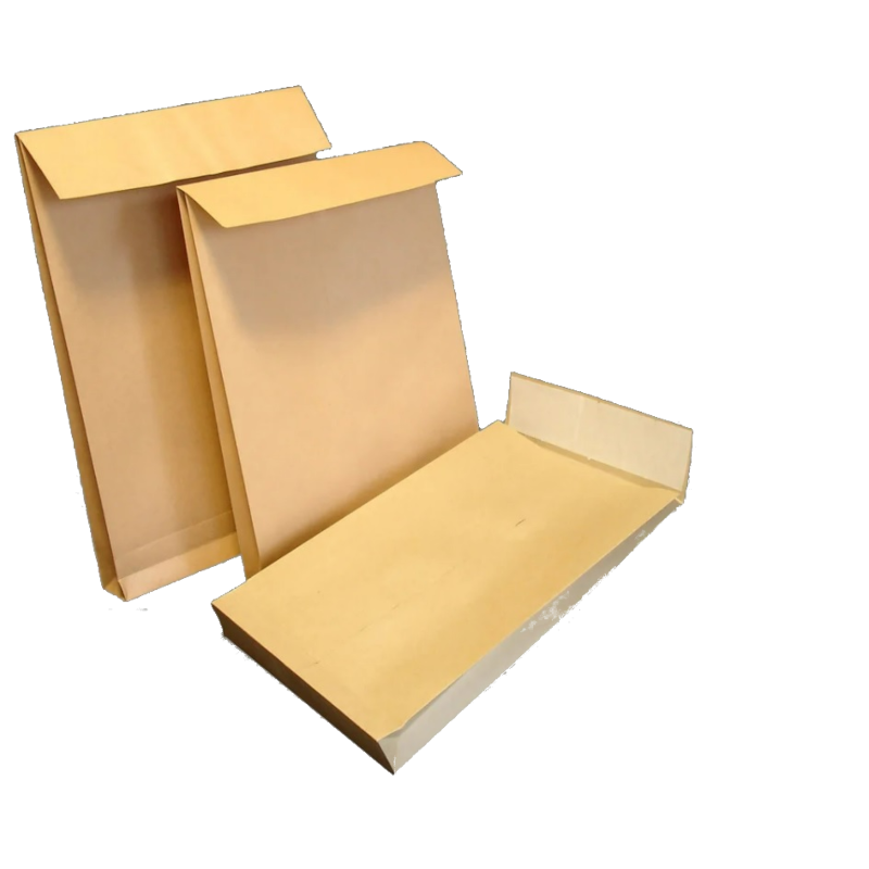 Пакет поштовий B4 (250х353 мм), СКЛ, 0+0 крафт 130 г/м², з розширенням, 1 шт.